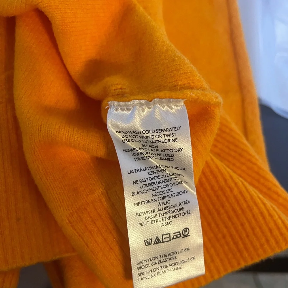 NWT Free People‎ Luna Pullover in Bright Marigold Size XS